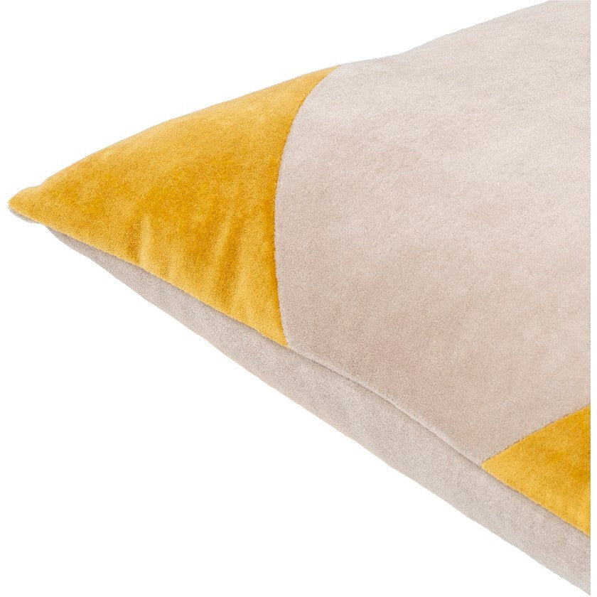 Natane Off-White/Brass Pillow Cover