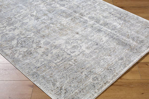 Zerrick Traditional Light Gray Area Rug