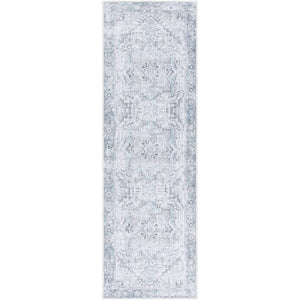 Tamea Traditional Metallic - Silver Area Rug