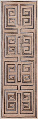 Drayton Global Tan/Charcoal Washable Area Rug