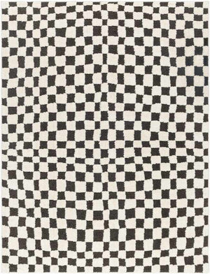 Ilea Modern Black/Ivory Area Rug