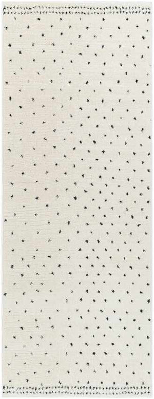Monisha Modern Ivory/Black Area Rug