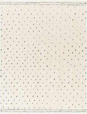 Monisha Modern Ivory/Black Area Rug