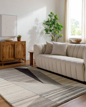 Lollum Modern Metallic - Silver Area Rug