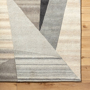Lollum Modern Metallic - Silver Area Rug