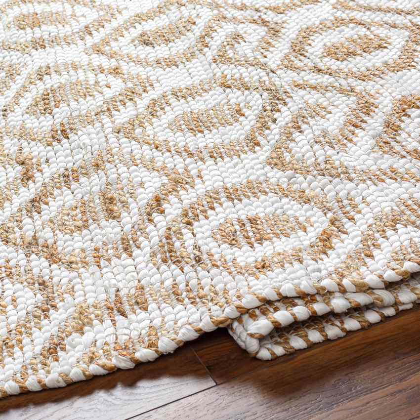 Diandria Modern White/Tan Area Rug