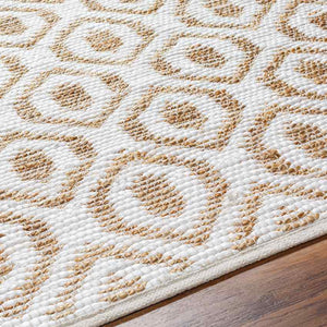 Diandria Modern White/Tan Area Rug