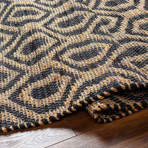 Diandria Modern Tan/Black Area Rug