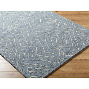 Tim Modern Slate Blue Area Rug
