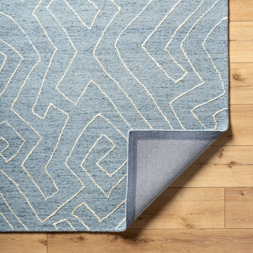 Tim Modern Slate Blue Area Rug
