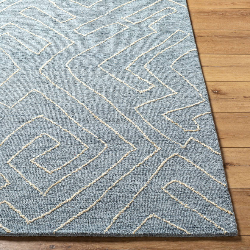 Tim Modern Slate Blue Area Rug