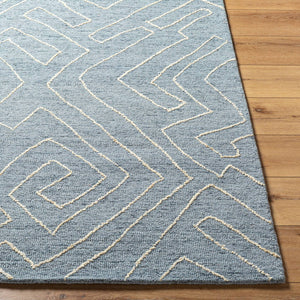 Tim Modern Slate Blue Area Rug