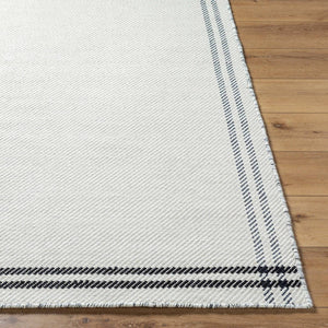 Janmichael Cottage Light Silver/Black Area Rug