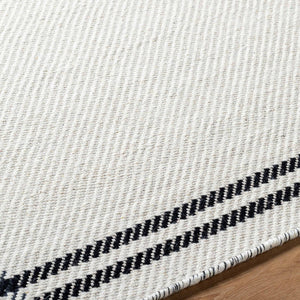 Janmichael Cottage Light Silver/Black Area Rug