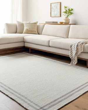 Janmichael Cottage Light Silver/Charcoal Area Rug