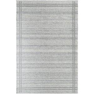 Janmichael Solid and Border Gray Area Rug