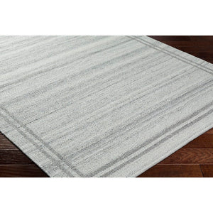 Janmichael Solid and Border Gray Area Rug