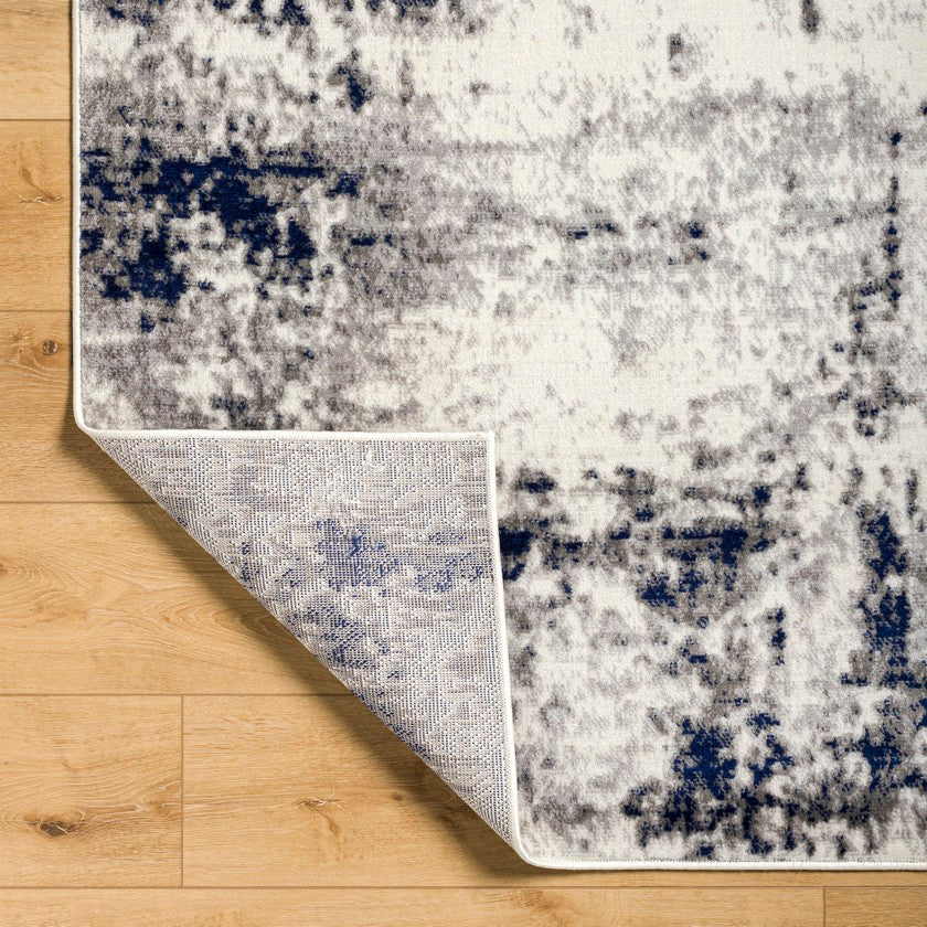 Ommeren Modern Dark Blue Area Rug