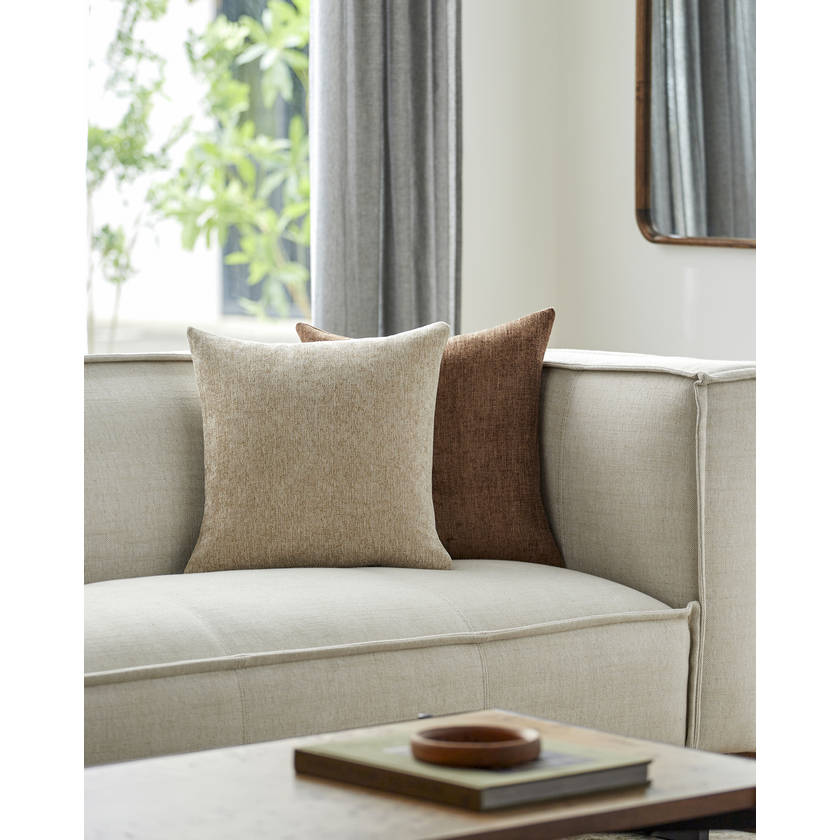 Demarkus Pearl/Tan Pillow Cover