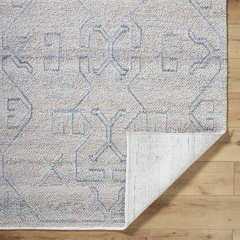 Mitul Modern Light Silver Area Rug