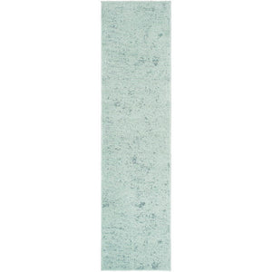 Tobey Solid and Border Seafoam Washable Area Rug