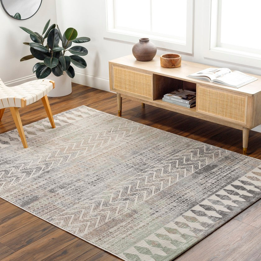 Shepshed Global Dark Gray Area Rug