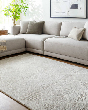 Yves Global Light Silver Area Rug