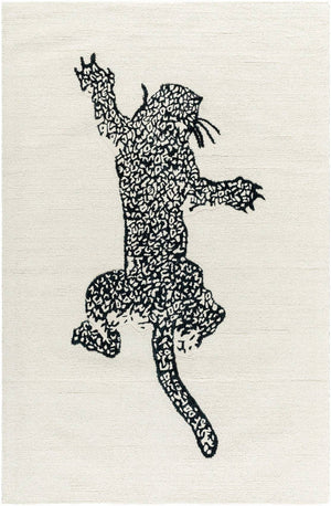 Santania Modern Black/Cream Area Rug