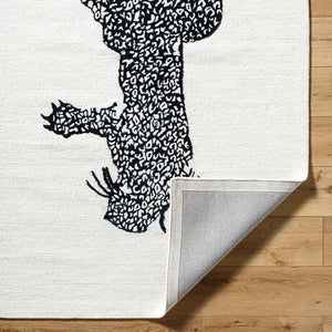 Santania Modern Black/Cream Area Rug