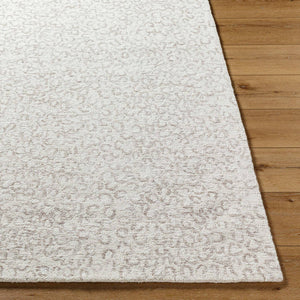 Shiann Modern Light Silver Area Rug