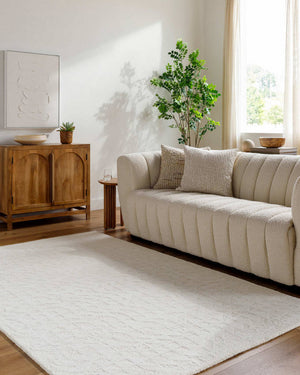 Shardee Modern Light Silver Area Rug