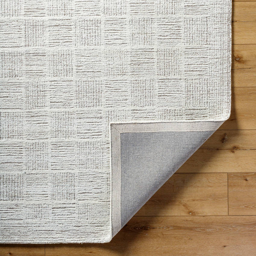 Yomaira Modern Light Silver Area Rug