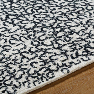 Meriah Modern Black/Cream Area Rug