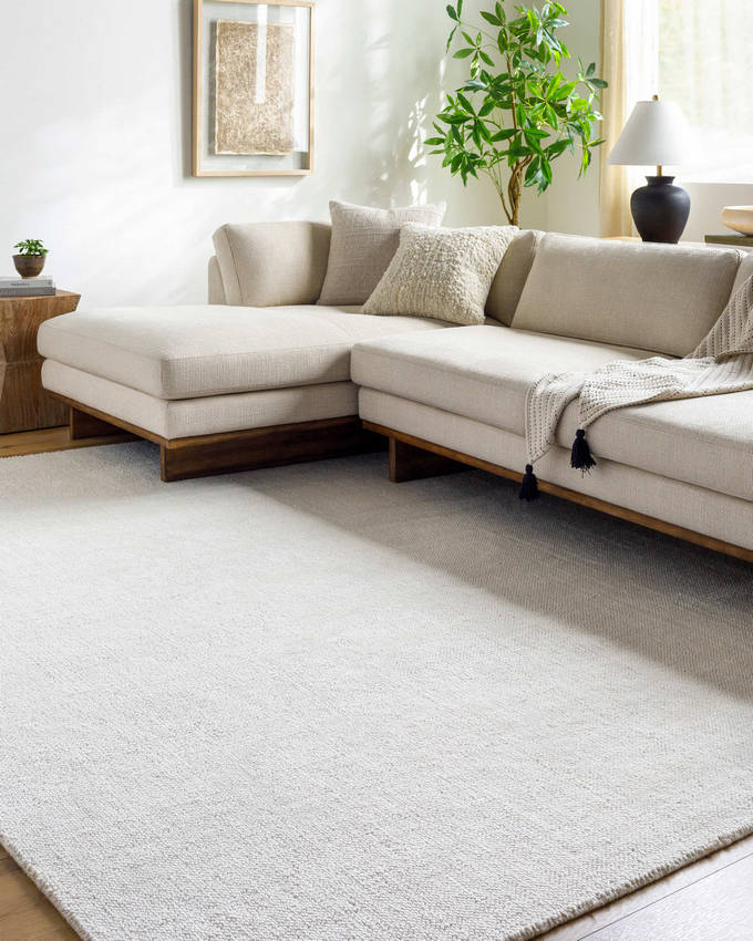 Kriste Cottage Light Silver Area Rug