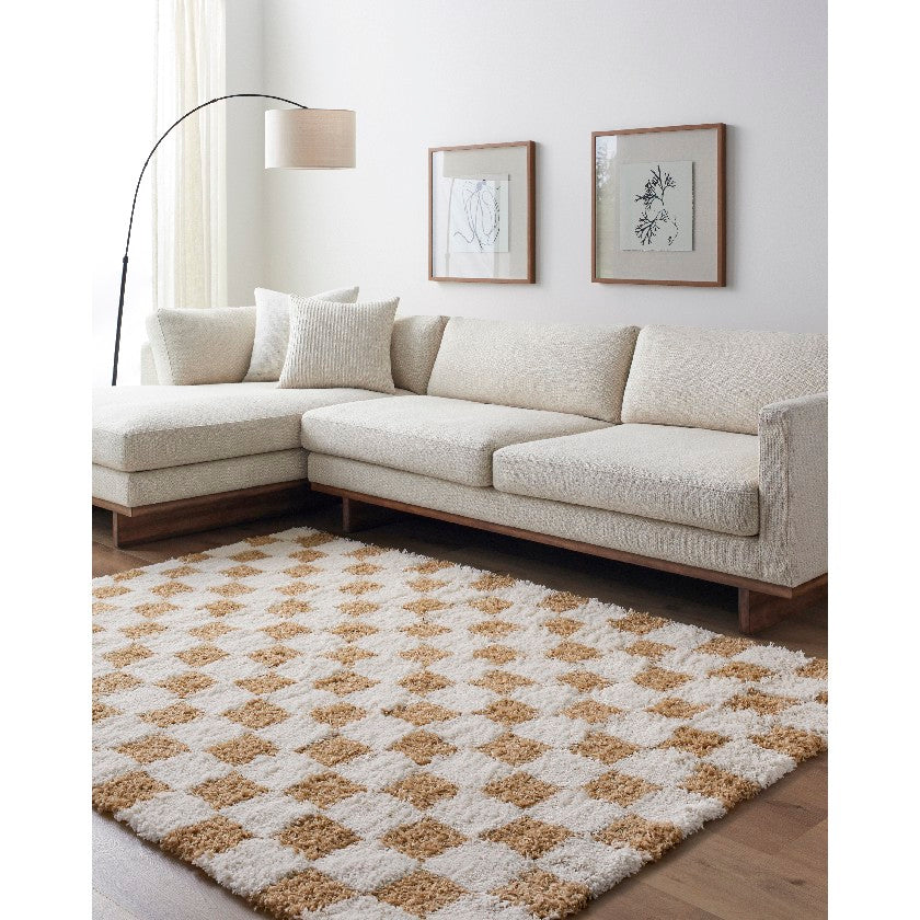 Bondurant Modern Mustard Area Rug