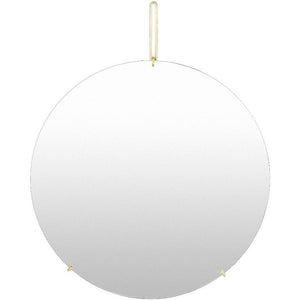 Shauntay Modern Gold Wall Mirror