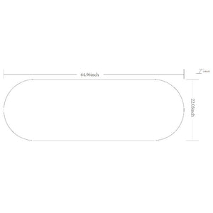 Ellyn Modern Black Wall Mirror