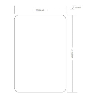 Renna Modern White Wall Mirror