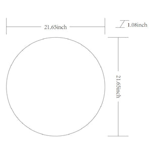 Jarron Modern White Wall Mirror