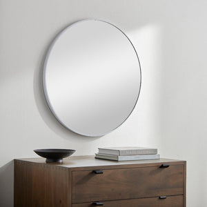 Jarron Modern White Wall Mirror