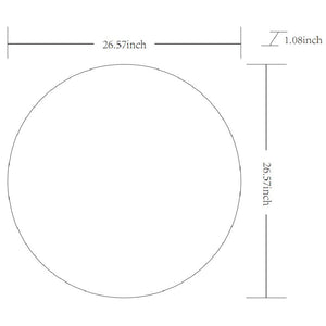 Jarron Modern White Wall Mirror