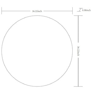 Jarron Modern White Wall Mirror