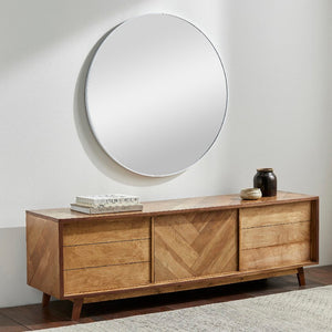 Jarron Modern White Wall Mirror