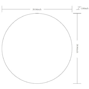 Jarron Modern White Wall Mirror