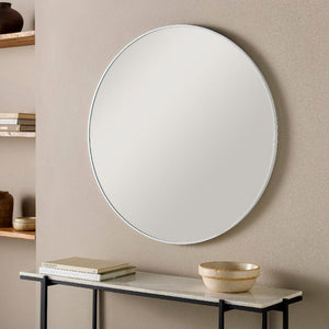 Jarron Modern White Wall Mirror