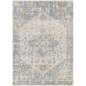 Ranee Traditional Denim/Charcoal Area Rug