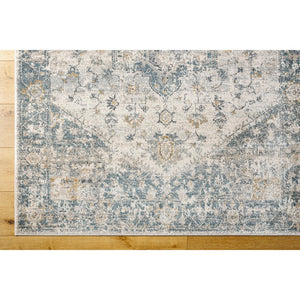 Ranee Traditional Denim/Charcoal Area Rug