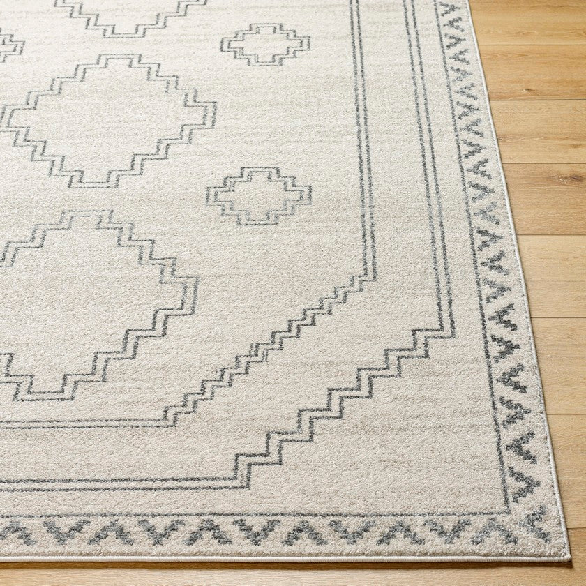Zebadiah Modern Medium Gray Area Rug