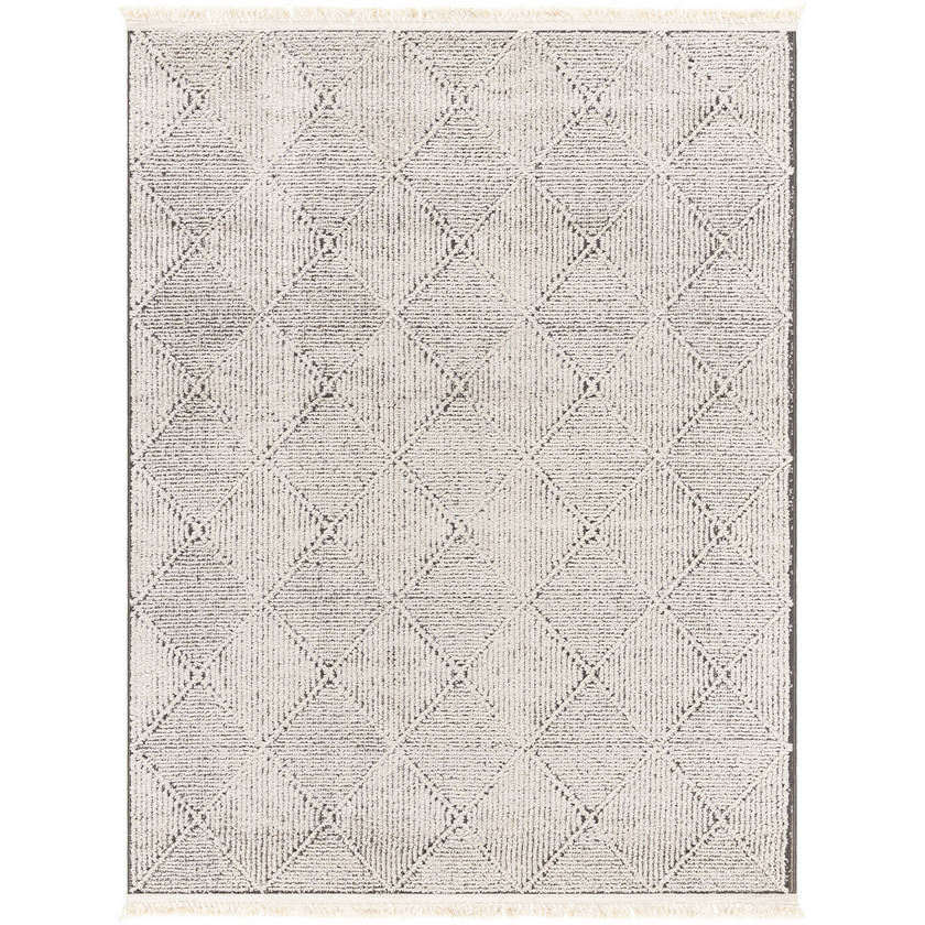 Otha Modern Ivory/Black Area Rug
