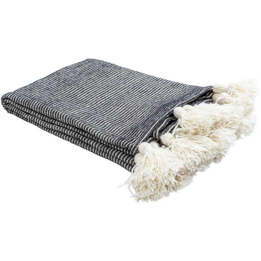 Kapri Light Beige/Black Throw - Becki Owens x Livabliss